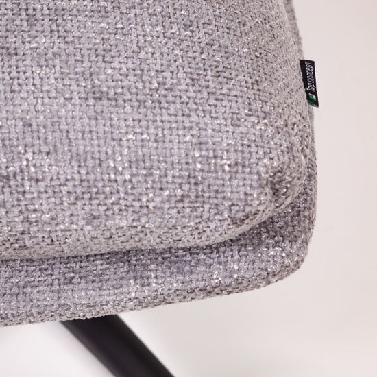 Кресло качалка с вращением и оттоманкой Magnus цвет серый