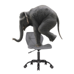 Офисное кресло Woodville Вальд экокожа серое