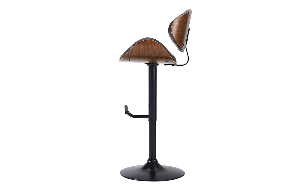 Стул барный JY1076 коричневый/черный