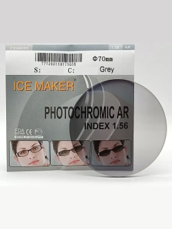 Линза для очков стигматич. 1шт  ICE MAKER 0.00  d 70 ind 1.5