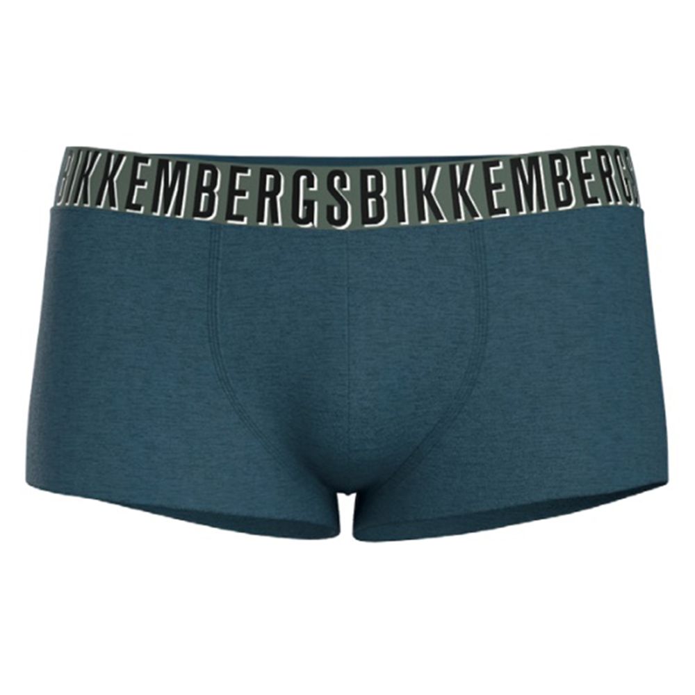 Мужские трусы боксеры синие набор 2в1 Bikkembergs OMBRE BKK52UTR28BI