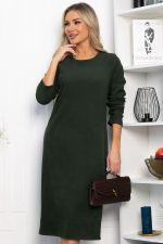 Платье трикотажное Уютный вечер (хаки) П14359-25М LT Collection