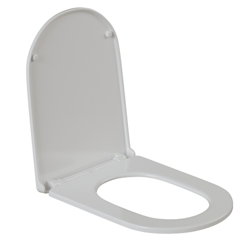 Сиденье для унитаза  WAVE NEO дюропласт, микролифт БЕЛЫЙ глянец