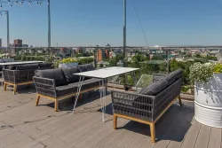 "Руссо" обеденный стол из HPL 150х80см, цвет "молочный"