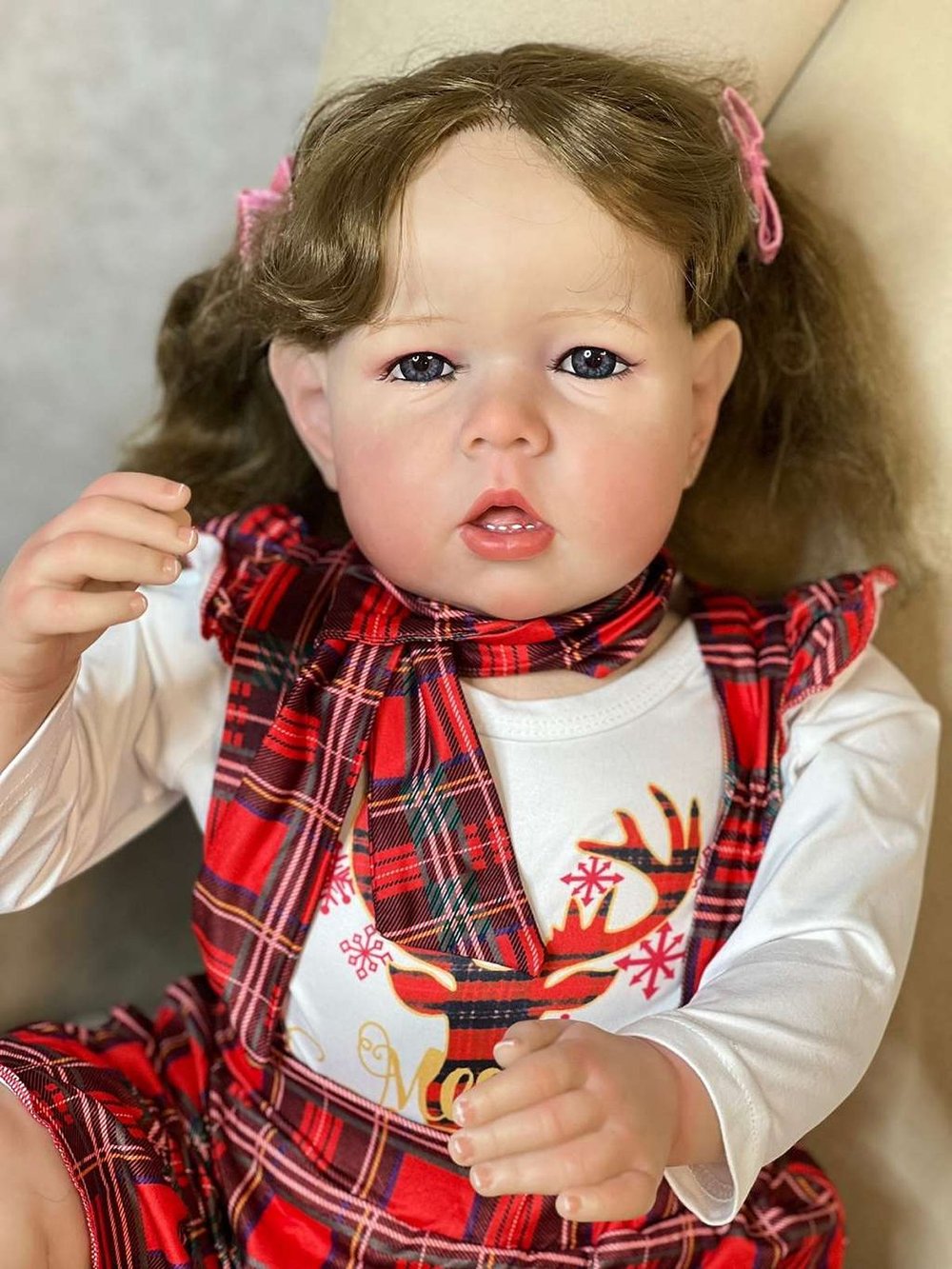 Кукла Реборн мягконабивная 75см в пакете (FA-348)