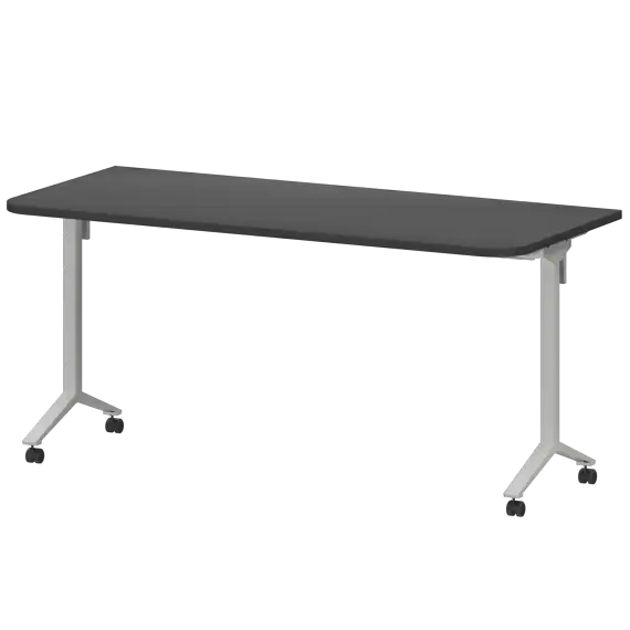 Стол мобильный складной радиусный МБ25-160.70Р  1600x700x750 Моби