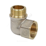 Угольник латунь никель реборда Ду 50 (2") ВР/НР 9006 ГОСТ 32585-2013 Aquasfera 9006-06