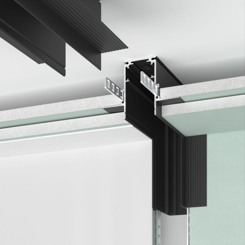 Коннектор угловой Elektrostandard Slim Magnetic внутренний для встраиваемого шинопровода под ГКЛ 9,5мм 85213/00 черный