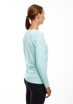 ЛОНГСЛИВ УТЕПЛЕННЫЙ ЖЕНСКИЙ WARM LONG SLEEVES TEE | AQUA