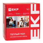 Теплый пол (нагревательный кабель) 2000Вт 143 м 13,5 м2 EKF