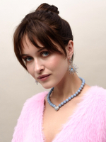 Колье "Autumn Heart Blue" Silver