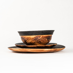 Набор деревянных тарелок из дерева сибирский кедр - 3 шт. TN80