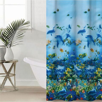 Штора для ванны «Морская» (180х180 см) (Цвет: не задано)