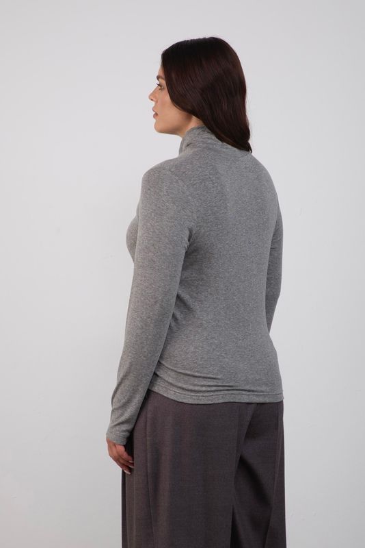 Водолазка с шерстью мериноса, светло-серый