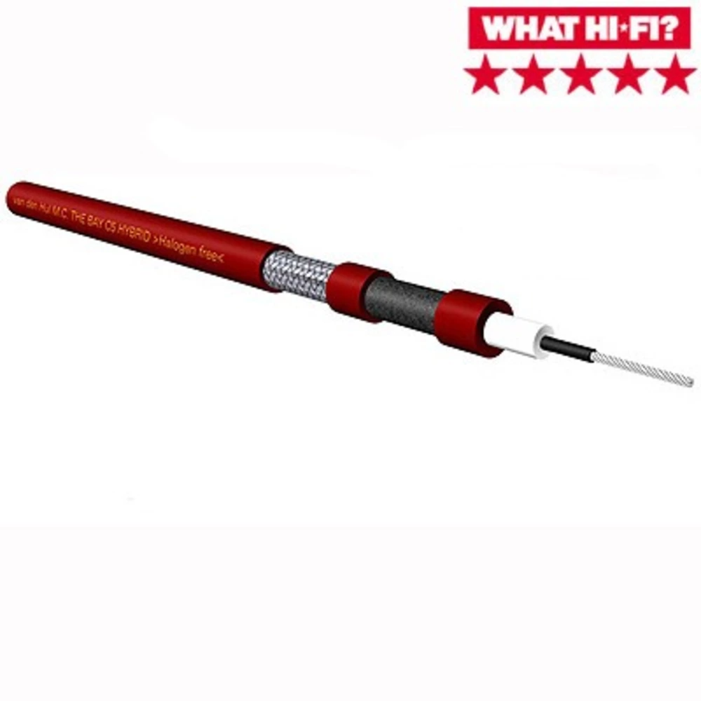 Кабель межблочный аналоговый RCA Van den Hul The Bay C5 Hybrid. Длина 0,8 метра