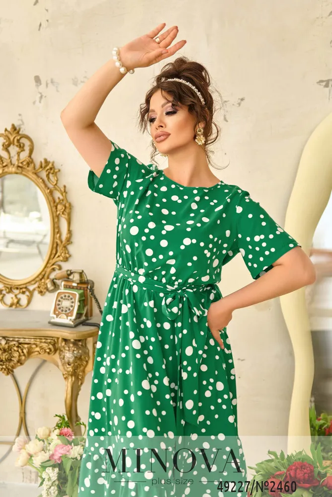 Платье 2460-зеленый Minova