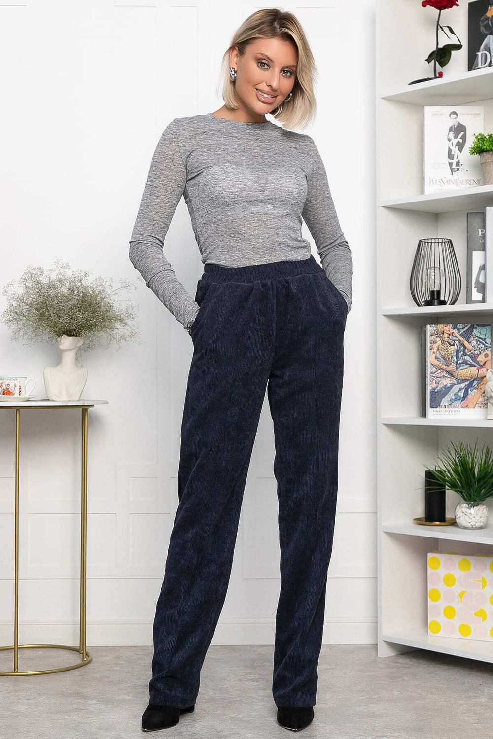 Брюки Рейза (индиго) Б14179-9М LT Collection