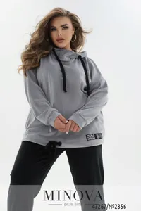 Костюм 2356-серый-черный Minova