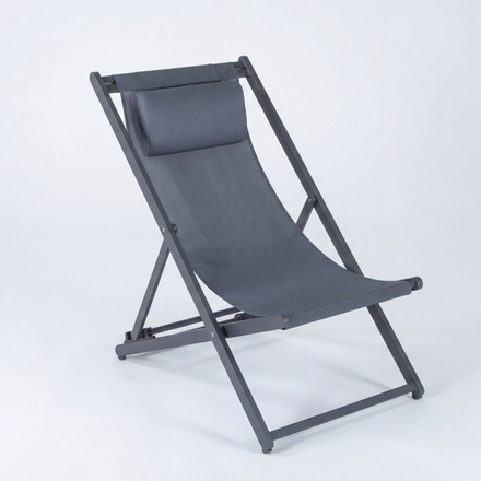 Стул-шезлонг Ideal Patio САНТОНИ складной, серый