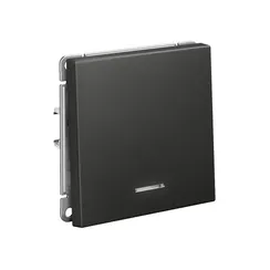 Выключатель 1-кл. ArtGallery (сх. 1а) 10AX с подсветкой механизм базальт SE GAL001413