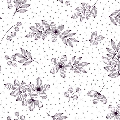 Цветы и горошки