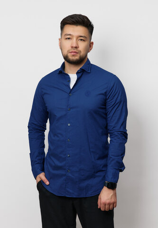 Рубашка мужская CASUAL DARK BLUE