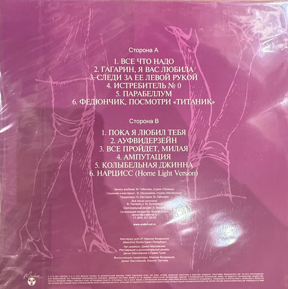 Виниловая пластинка Ундервуд ‎– Все Пройдет, Милая LP