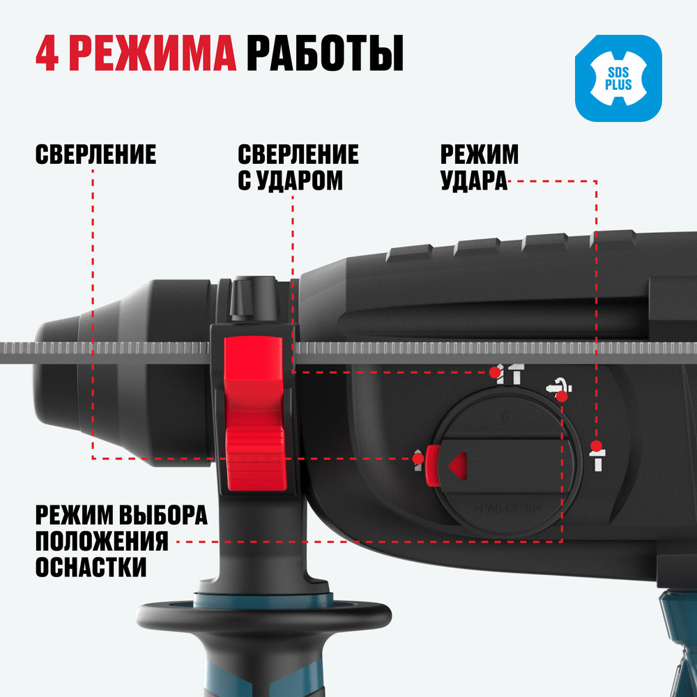 Бесщеточный аккумуляторный перфоратор ALTECO CRH 21-32 K BL Solo