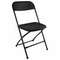 Стул складной BRABIX "Golf CF-002", черный каркас, пластик черный, 531563