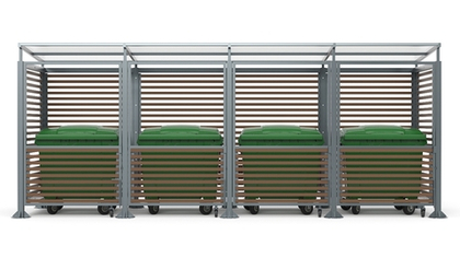 Контейнерная мини-4 дерево SK00094