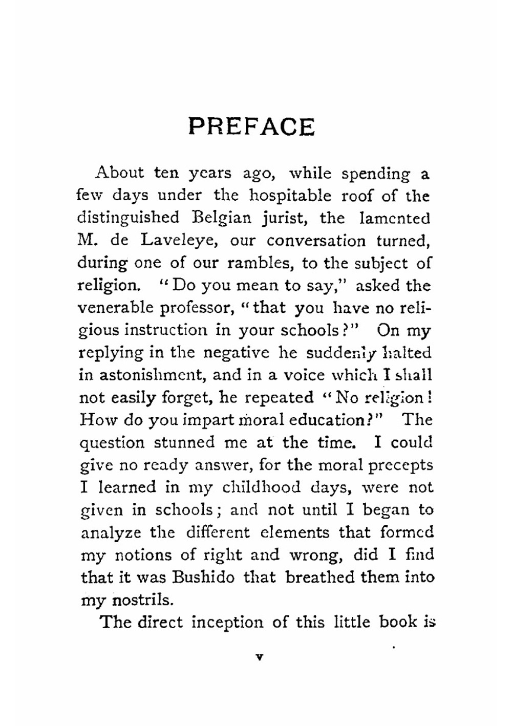 Bushido, the soul of Japan | Nitobe Inazo