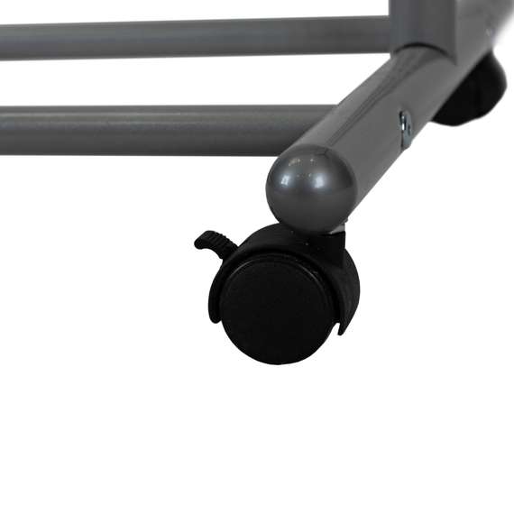 Вешалка напольная на колесах М 9 металлик