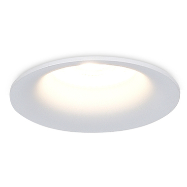 Светильник встраиваемый, GU10, D90xH35мм, IP20, белый, без лампы