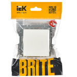 BRITE Выключатель 1-клавишный перекрестный 10А ВС10-1-3-БрБ белый IEK