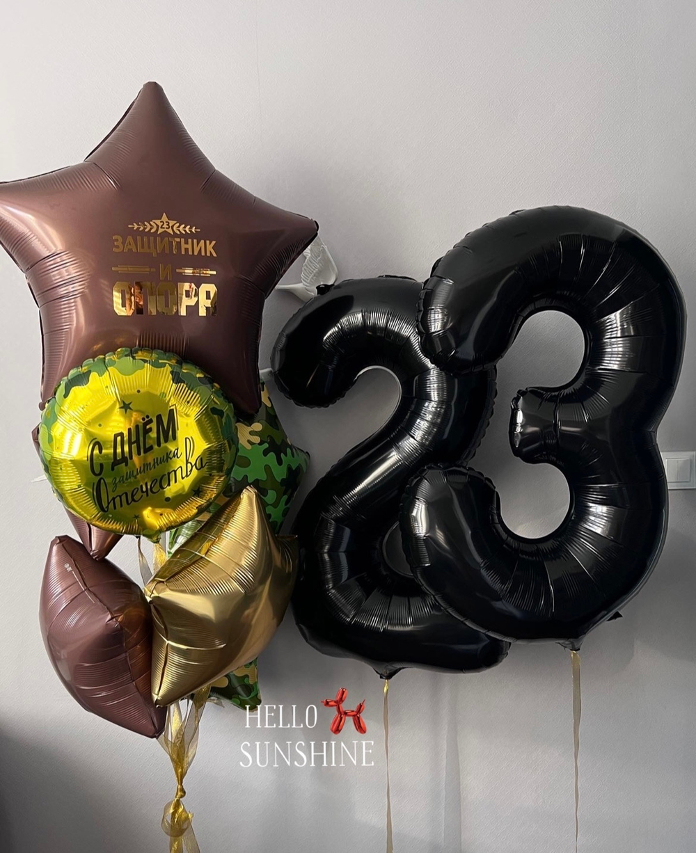 Набор шаров на 23 февраля