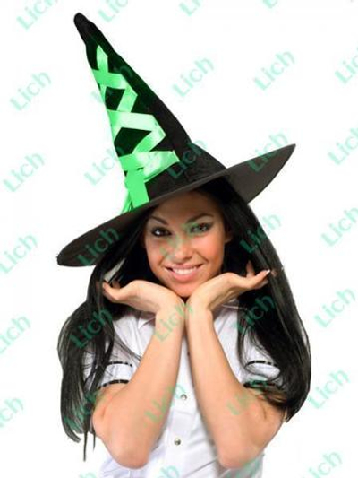 Шляпа ведьмы зеленая
