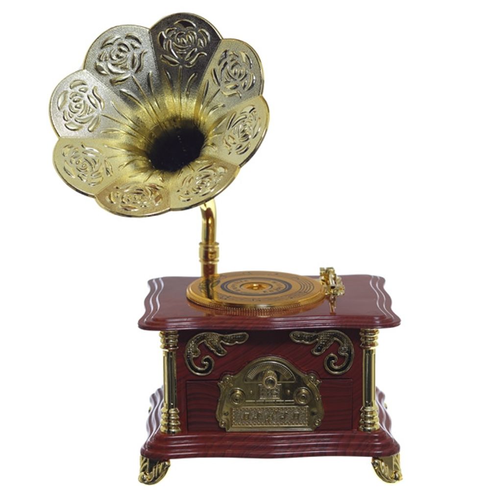 GAEM Изделие декоративное "Граммофон" (музык.), L15,5 W12 H27 см