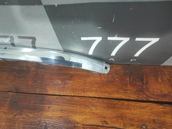 Молдинг переднего бампера Volkswagen Touareg 2 14-18 Б/У Оригинал 7P6853245