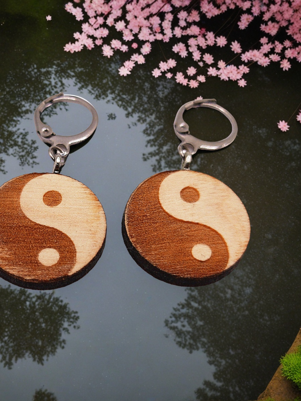 Серьги Инь Янь