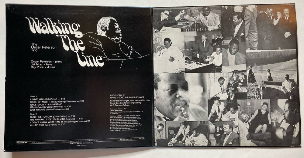 Винтажная виниловая пластинка LP The Oscar Peterson Trio Walking The Line (Japan 1972) (No Obi)