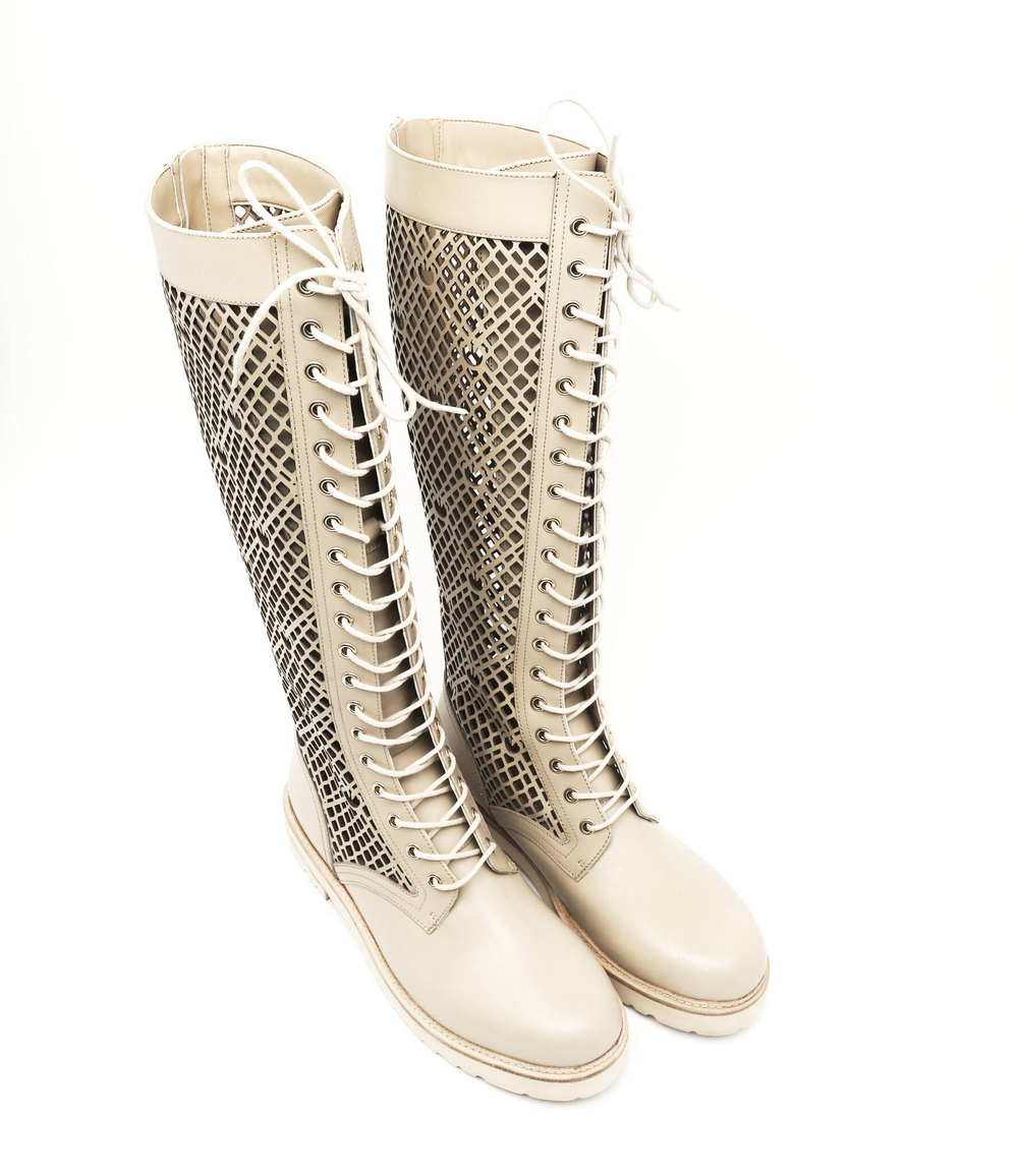 Офицерские сапоги Pinko - бежевый(1H212E Y87W)