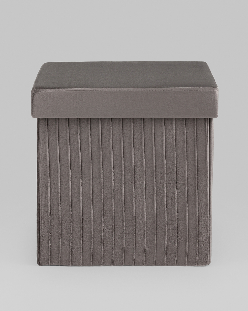 Пуф складной с ящиком Store Square антрацитовый