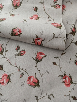 Ткань бязь плательная, рис. "Розы", ширина 150 см, арт. 215