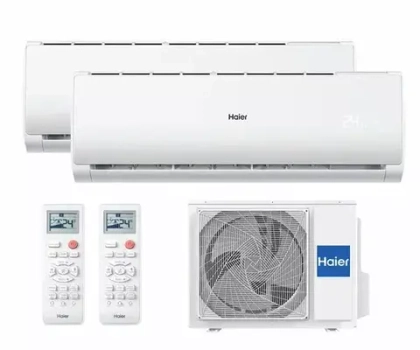 Мульти сплит-система Haier на 2 комнаты (25+25 кв.м.) LEADER DC-Inverter