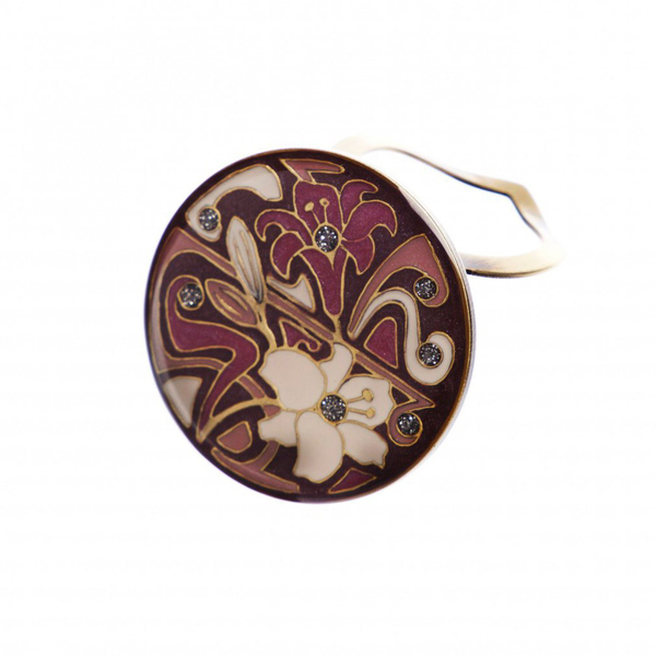 Зажим для платка Clara Bijoux лилия 11-03909 V