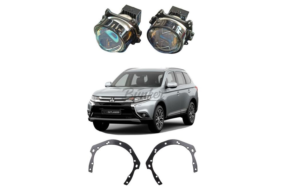 Комплект для замены штатных линз Mitsubishi Outlander III 2015-2021