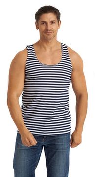 Майка тельняшка (т.синий/белый)