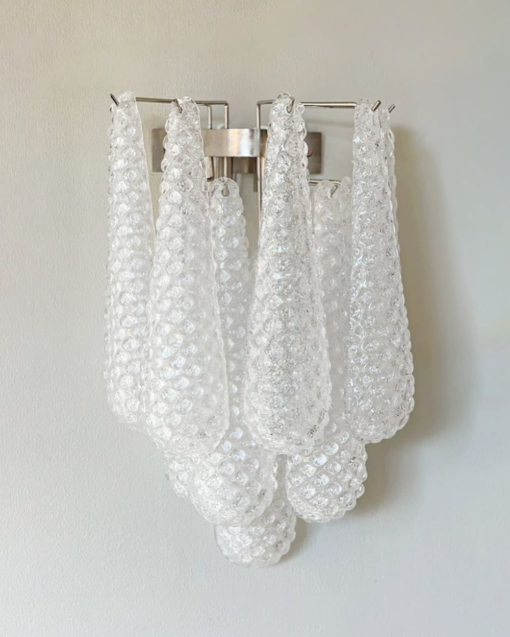 Элегантное настенное бра из венецианского стекла в двух расцветках