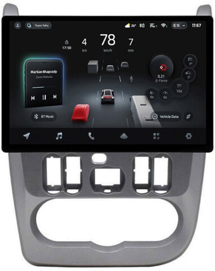 Магнитола для Renault Logan 1 2009-2014, Sandero 1 2010-2014 - Teyes CC4-PRO монитор 13" 2K QLED на Android 13, Snapdragon 778G, 8+128, AI, CarPlay, DSP, 4G SIM-слот