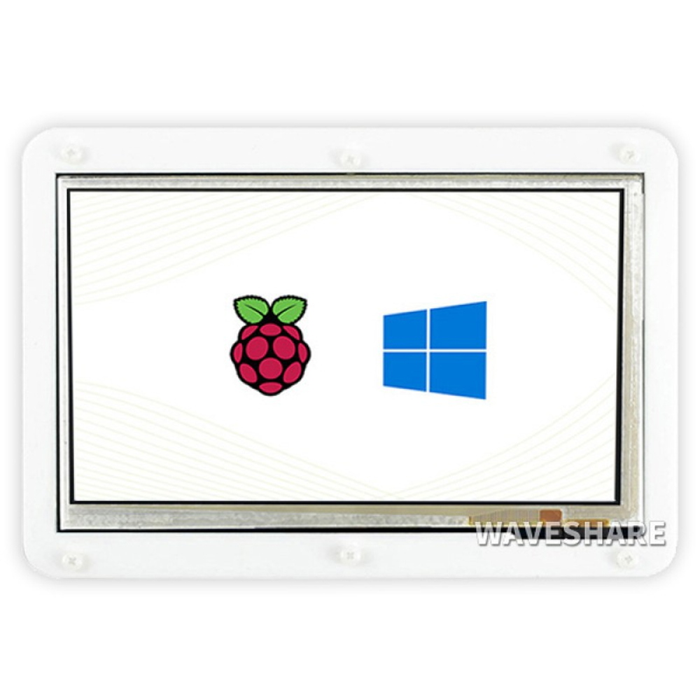 Дисплей Waveshare с сенсорным экраном и корпусом 7.0”, HDMI, 800x480